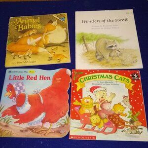 Animal Babies + Little Red Hen + Christmas Cats + Wonders of the Forest x 4 Set